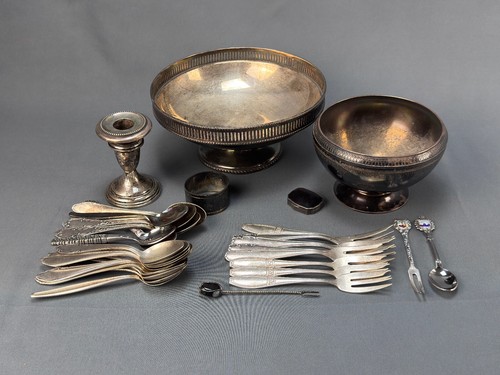 E1495-7 Konvolut Silber und Versilbertes