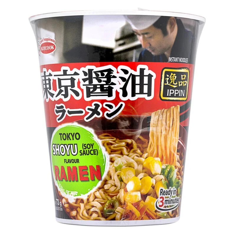 ACECOOK IPPIN Hakata Tonkotsu Ramen Instant Noodle Cup 73g (16