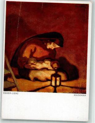 39839767 - signed Egger-Lienz Madonna Ludwig Moeller art publisher no. 47 saints