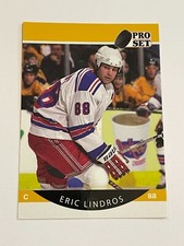2021-22 Pro Set Hockey Yellow Parallel #2 - Eric Lindros - New York Rangers