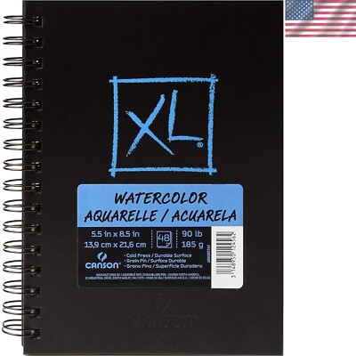 Versatile Watercolor Paper Art Book - 48 Sheets, Ideal for Artists & Students