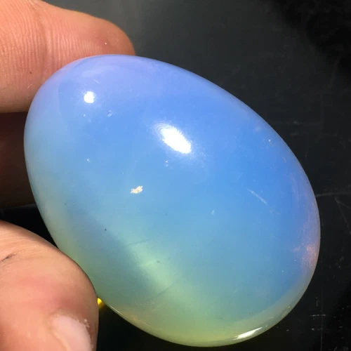 Huevo de ópalo natural cuarzo cristal pulido curación 1 pieza - Imagen 4 de 4