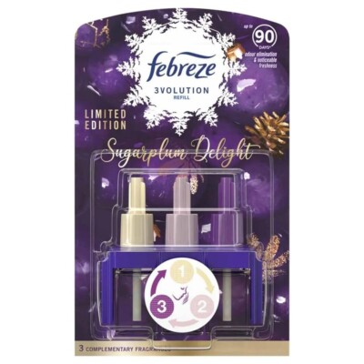 315,00 /L- 6xAmbi Pur 3volution Nachfüller Lufterfrischer Sugarplum Delight-20ml