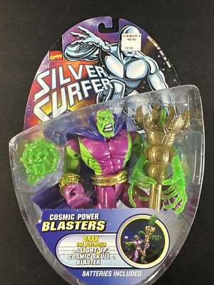 Silver Surfer Cosmic Power Blasters Drax the Destroyer 1997 figure Toy Biz New