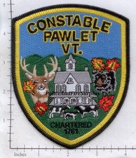Vermont - Pawlet Constable VT Police Dept Patch