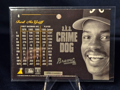 1996 Pinnacle Aficionado Fred McGriff #8 MINT!!! - Picture 2 of 4