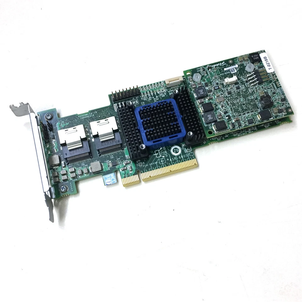 Adaptec ASR-6805T 8 Ports PCIE2 x8 512MB Cache SAS 6Gb Raid Controller + Battery - Image 3 of 3