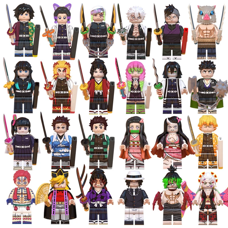 Cazador de demonios bloques de construcción juguetes cosplay mopet anime muñecas ensambladas coleccionar Foto 2 de 4