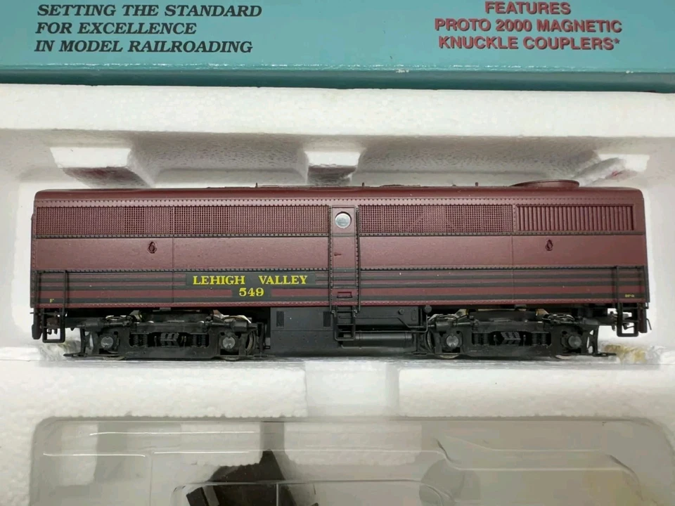 Proto 2000 Life-Like HO #549 Lehigh Valley DCC FB1 Diesel Loco Unit B - Image 4 of 4