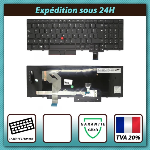 CLAVIER FRANÇAIS AZERTY POUR LENOVO THINKPAD T570 / T580 79M01HT SN20MO7806ID