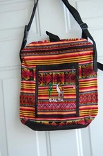 Peruvian/Mexican or India style bag with front pocket, adjustable strap