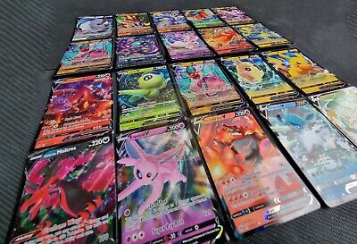 200 Pokemon Cards Bulk Lot 2x Ultra Rare V 24 Rares & Shiny Holo
