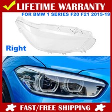 1x Right Driver Side For 2015-2019 BMW 1 Series F20 F21 LCI Headlight Lens Cover