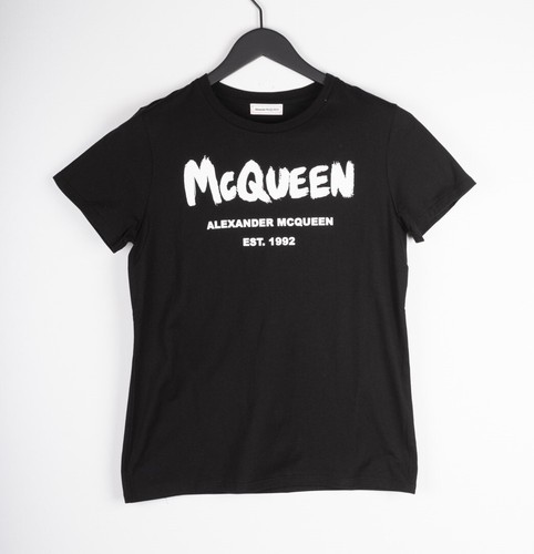T-shirt noir femme Alexander McQueen neuf original taille S/M B140