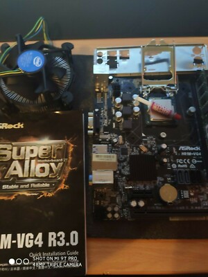 Mainboard,CPU,RAM Bundle MB: H81m VG4 R3 CPU: Intel Core I3 4170 3,7 GHZ RAM:8GB