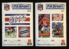 2022 NFL P.A.Sport Collectible Sport Stamps Cards Singles You Pick