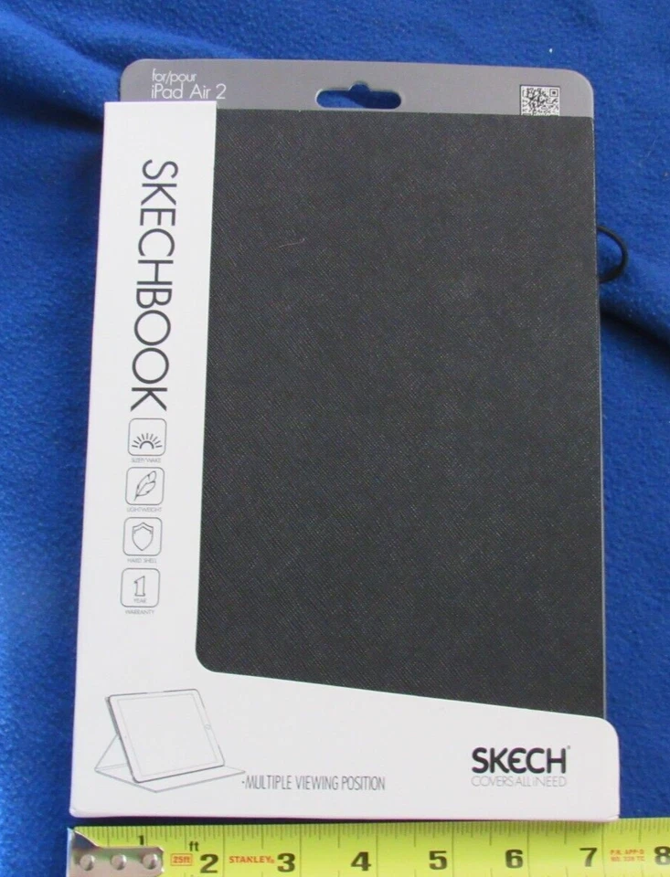 Skechbook Folding Folio Case - Black New For iPad Air 2 Computer Notes Cover - Image 2 of 4