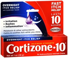 CORTIZONE-10 OVERNIGHT ITCH CREME 1OZ X 2 TUBES
