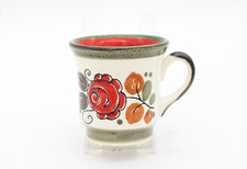 SMF Schramberg Keramik Tirol Kaffeetasse Tasse handbemalt Vintage H 8 cm