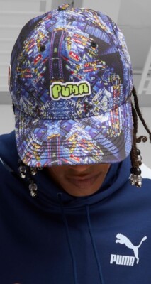 PUMA Hometown Heroes Tokyo Cap Black-AOP Unisex Adult NWT