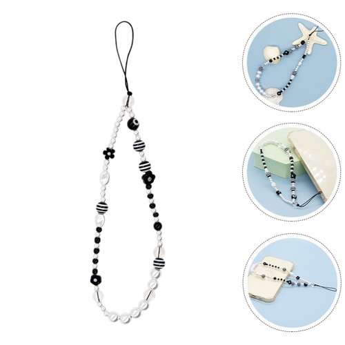 Polymer Clay Lanyard Cell Phone Wrist Strap Beads Phone Charms Strap - 第 2/6 張圖片