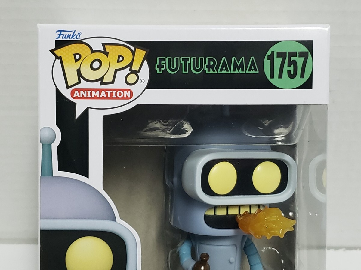 Futurama Bender Glow Chase #1757 Funko Pop Vinyl in Soft Case