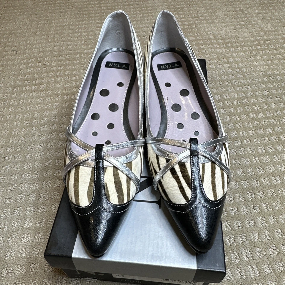 N.Y.L.A. MOCASÍN MUJER KLOE, CEBRA, US TALLA 8.5, NUEVO Foto 2 de 4
