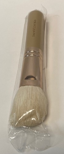 2 BAREMINERALS Brushes Gold Double Ended Blend/Contour & Flawless Radiance Seal - Picture 3 of 4