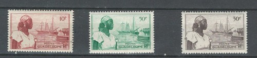 GUADELOUPE FRANZÖSISCHE KOLONIEN KULTUREN & ETHNIEN POSTFRISCH BRIEFMARKEN LOT (GUAD 321)