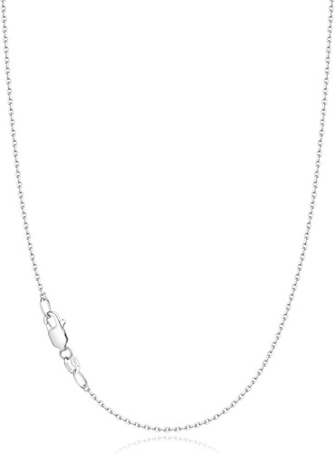 18K Gold Over Sterling Silver Chain Necklace, Women's Thin Dainty Cable Jewelry