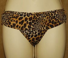 VICTORIA'S SECRET - LEOPARD Animal Print - Stretchy Hipster BIKINI Bottoms sz XS