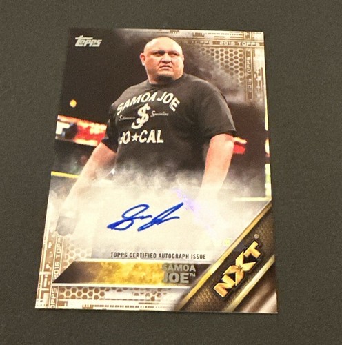 2016 Topps WWE Then Now Forever Samoa Joe Bronze Auto SP #’d 49/50! - Bild 6 von 8