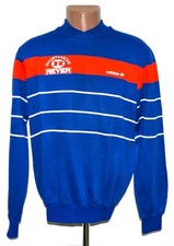 VINTAGE ADIDAS 1980'S BLUE FOOTBALL JUMPER ADIDAS VENTEX SIZE S FRANCE STYLE