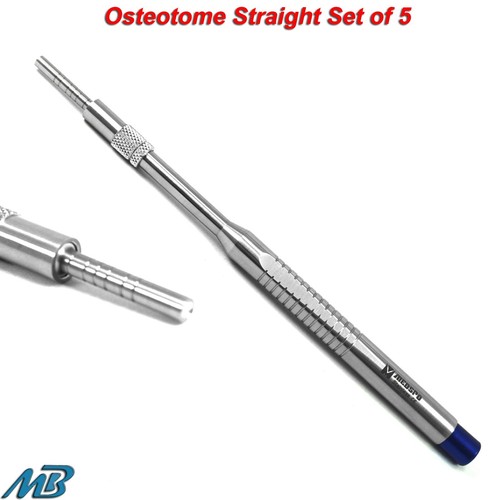 Implant Bone Spreading Straight Offset Concave Sinus Lift Osteotome Set Of 5 - Picture 4 of 6