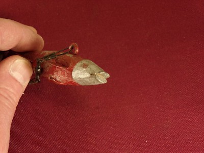 Leurre De Pêche Sur Glace Antique – Fabriqué Main, Bois Et Métal, USA 1880-1920