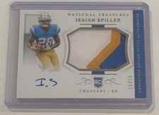 ISAIAH SPILLER 2022 NATIONAL TREASURES CROSSOVER ROOKIE PATCH AUTO GOLD RC 10/10