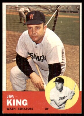 1963 Topps #176 Jim King Washington Senators