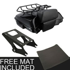 Razor Trunk Backrest Mount Rack Fit For Harley Touring Road Street Glide 2014-Up