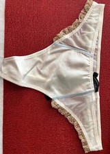 Kiki De Montparnasse Bridal Ivory Thong Women  s Size Large 48128 248