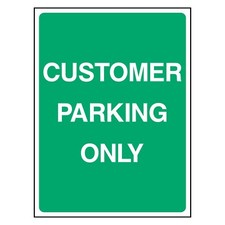 Customer Parking Only Sign or Sticker | PARK0028
