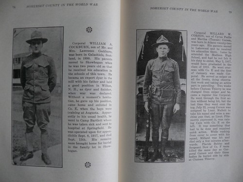 SOMERSET COUNTY IN THE WORLD WAR (Maine) by Florence Waugh Danforth circa 1920's - Bild 7 von 12