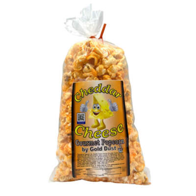Cheddar Cheese Popped Popcorn | 2 oz | Non-GMO | Gold Dust Kettle Corn