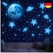 603 Stück Leuchtsterne Kinderzimmer Sterne Mond Leuchtend Aufkleber Wandsticker