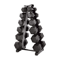 Hex Dumbbells Weights Set 5-30kg Pairs & Rack Home Gym Equipped Gym ® 