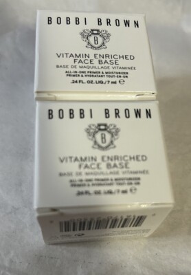 2 Bobbi Brown Vitamin Enriched Face Base 0.24 Oz. Each 0.48 Oz