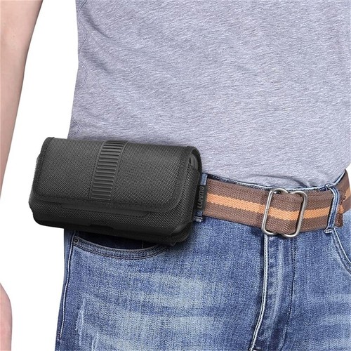 For iPhone 7 PLUS Horizontal Leather Wallet Belt Clip Holder Case Black Cover - Picture 6 of 7