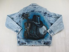 VINTAGE Levi's Jacket Mens Medium Blue Denim Acid Wash Trucker Made In USA 80s