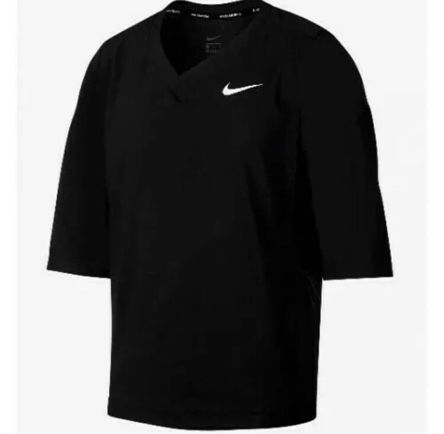Nike Hot Pregame Baseball Batting Jacket Short Sleeve Black L 897383