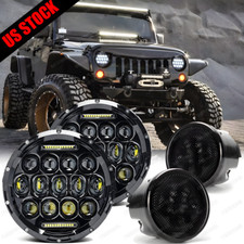 2007-2018 For Jeep Wrangler Jk Combo 7 Round Led Headlights Turn Signal Lights