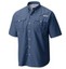Chemise Columbia PFG homme grand L bleu imprimé poisson